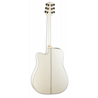 Takamine GD37CE PW Dreadnought Cutaway Pearl White - Vue 2