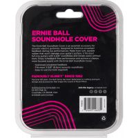 Ernie Ball Bouchon de rosace en caoutchouc noir pour guitare acoustique 