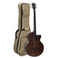 Lâg Basse Acoustique Fretless Jumbo Pan Coupé Electro, avec housse - Vue 1