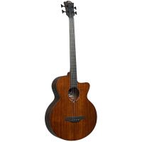 Lâg Basse Acoustique Fretless Jumbo Pan Coupé Electro, avec housse - Vue 2