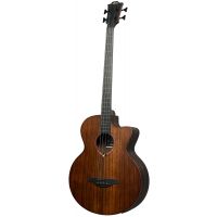 Lâg Basse Acoustique Fretless Jumbo Pan Coupé Electro, avec housse - Vue 3