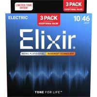 Elixir Pack de 3 jeux Electric Nanoweb 10-46 Light - Vue 2
