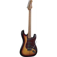 Eko ST451 HSS Transparent Sunburst - touche érable torréfié - Vue 1