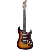 Eko PACK ST 100 Sunburst : guitare + housse + mini ampli 3W Bluetooth + accessoires - Vue 2