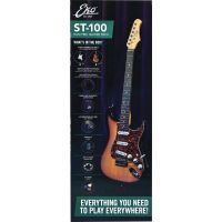 Eko PACK ST 100 Sunburst : guitare + housse + mini ampli 3W Bluetooth + accessoires - Vue 10