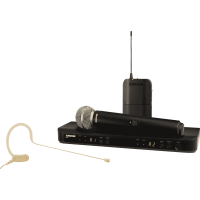 Shure BLX1288/MX53 Système double sans fil avec micro main SM58 et micro tour d'oreille MX153 - M17 - Vue 1