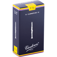 Vandoren Anches clarinette Mib Traditionnelles force 1,5 - Vue 1