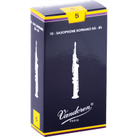 Vandoren Anches saxophone soprano Traditionnelles force 5 - Vue 1