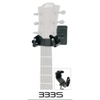 RTX 333S Support guitar mural universel tête rotative pour slat wall - noir - Vue 2