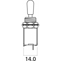 Yellow Parts Sélecteur 3 positions type Les Paul® bouton blanc - Vue 3