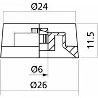 Yellow Parts Boutons de potentiomètre type Les Paul® noir - lot de 2 - Vue 2