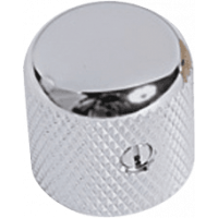 Yellow Parts Boutons de potentiomètre forme dôme métal chrome - lot de 2 - Vue 1