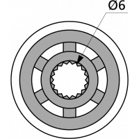 Yellow Parts Boutons de potentiomètre forme dôme métal chrome - lot de 2 - Vue 3