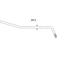 Yellow Parts Tige vibrato à vis chrome - Vue 2