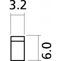 Yellow Parts Sillet de tête os brut type Stratocaster® - Vue 4