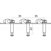 Yellow Parts Mécaniques platines nickel boutons plast. - lot de 2 (1+1) - Vue 3