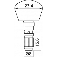 Yellow Parts Mécaniques ind. chromées double trou - lot de 6 (3+3) - Vue 3