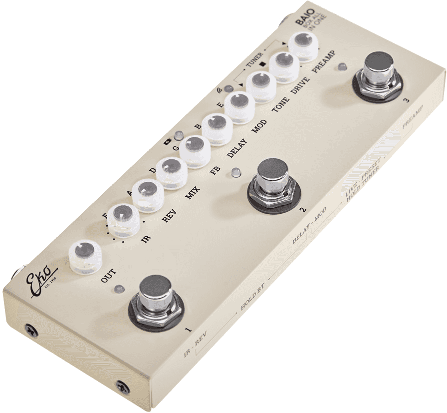 Eko BAIO (Box All in One) mini pédalier multi-effet sur batterie avec IRs